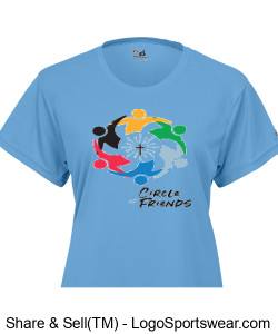 Women's COF Blue T-Shirt Design Zoom