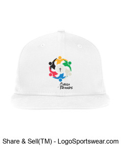 New Era Flat Billed COF Cap - Color Printed Logo Design Zoom
