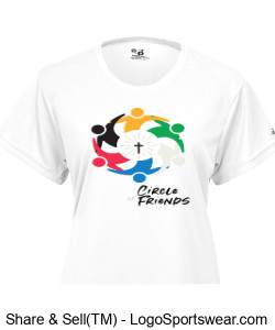 Women's COF White T-Shirt Design Zoom